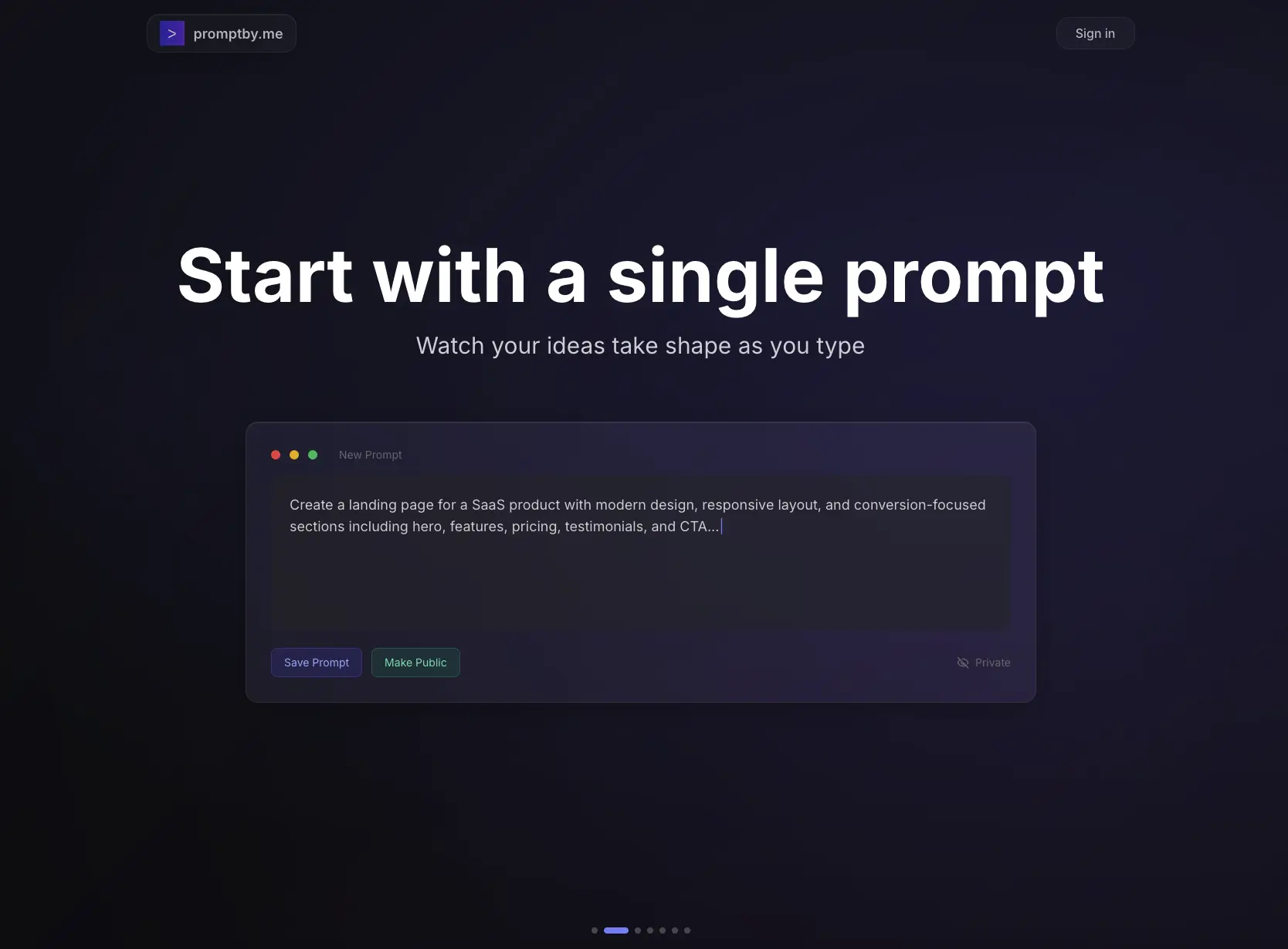 Promptbyme — Design AI Prompt